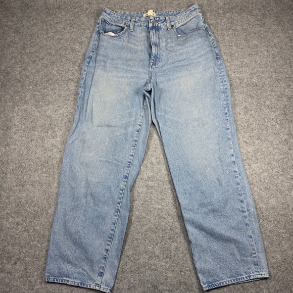 Madewell Denim - Madewell Jeans Women 28 Blue Straight Leg High Rise Light Wash